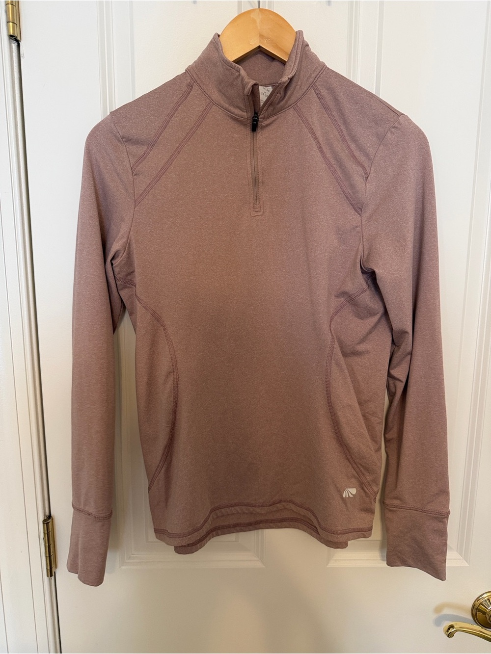 Marika Mauve Half-Zip Top
